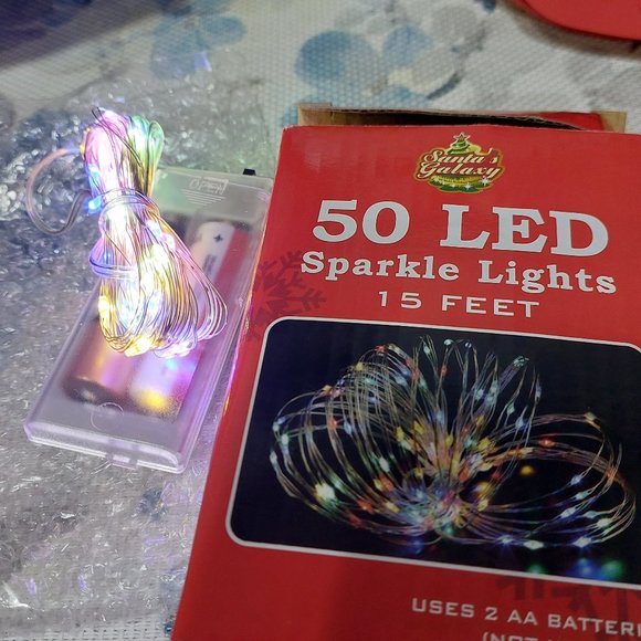 15 Feet 50 LED Sparkle Fairy Lights Battery Operated String Lights Any Ocassion - Picture 2 of 4